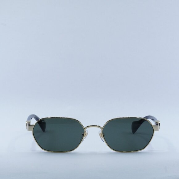 Gucci GG1593S 001 Sunglasses Endura Gold Oval Frame, Grey Lenses - Picture 2 of 13